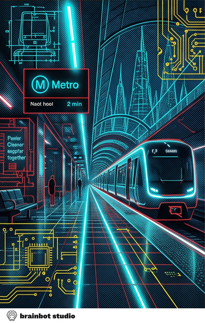 Midnight Metro — Printable art · A3 / A4 / 50x70