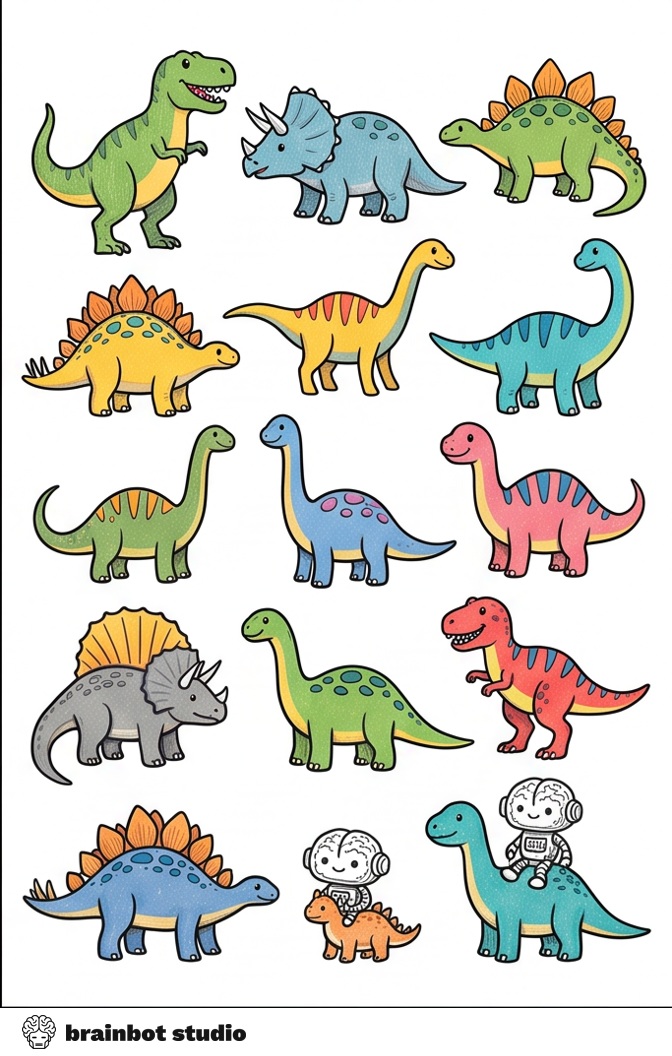 Dinosaur Alphabet — Printable PDF · A4