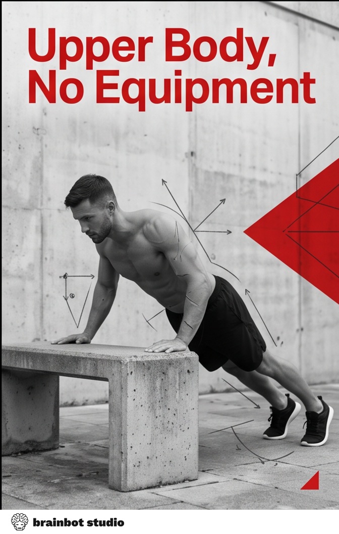 Upper Body, No Equipment — Printable poster · PDF